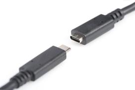 usb c extension cable - Digitus USB Type-C M To F Cable Black 1m - 4 nuotrauka