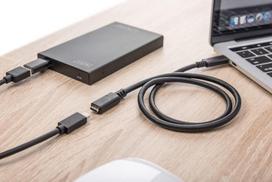 usb c extension cable - Digitus USB Type-C M To F Cable Black 1m - 5 nuotrauka