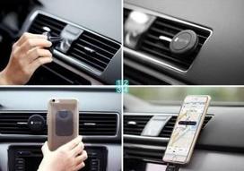 laikikliai i - Techly Car Universal Support with Magnets for Smartphone / Tablet Black - 11 nuotrauka