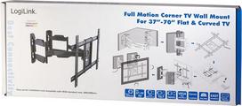 stovas televizoriaus - LogiLink TV Wall Corner Mount BP0047 - 2 nuotrauka