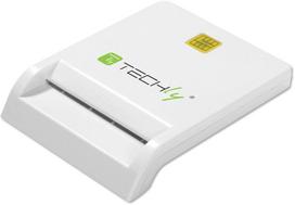 smart card skaitytuvas - Techly 029150 Smart Card Reader White - 1 nuotrauka