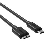 usb y cable - Unitek Y-C475BK, Micro USB type B/USB-C, 1 m, juoda - 2 nuotrauka