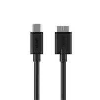 usb y cable - Unitek Y-C475BK, Micro USB type B/USB-C, 1 m, juoda - 3 nuotrauka