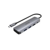 Kabelis UNITEK Hub USB-C 2xUSB 3.1 PD 100W SD microSD Hdmi H1107D