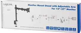 monitoriu laikiklis 100x100 -  LogiLink BP0021 Monitor Desk Mount 13-27" Black - 4 nuotrauka