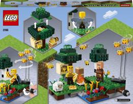 minecraft konstruktoriai - LEGO MINECRAFT Bičių ūkis 21165  - 16 nuotrauka