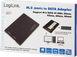 adapteris ssd - Logilink M.2 SSD SSD to 2.5'' SATA Adapter - 5 nuotrauka