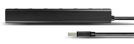 ikrovimo adapteris - AXAGON HUE-SA7BP 7x USB3.0 ALU Charging Hub Incl. AC Adapter, Black - 4 nuotrauka