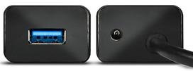 ikrovimo adapteris - AXAGON HUE-SA7BP 7x USB3.0 ALU Charging Hub Incl. AC Adapter, Black - 5 nuotrauka