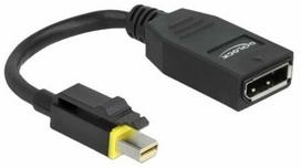 mini displayport 1.4 - Kabelis Delock, juoda, 0.15 m - 1 nuotrauka