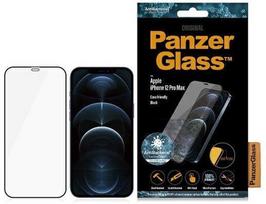 juoda plevele - PanzerGlass Apple, For iPhone 12 Pro Max, Glass, Juodas, Clear Screen Protector - 2 nuotrauka