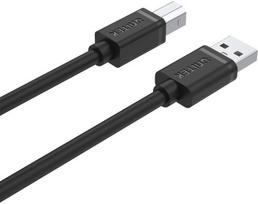 usb y cable - Unitek USB 2.0 A To USB B Cable 5m Black - 2 nuotrauka