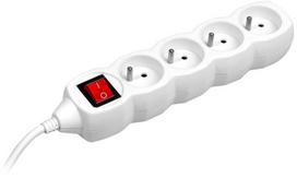 Tracer 44616 PowerCord 4 Outlets White 3m