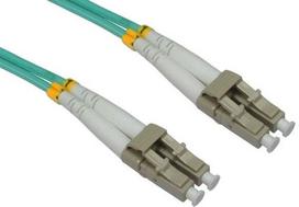 Intellinet Fiber Optic Patch Cable OM3 Multimode LC-LC Green 2m