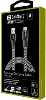 pakrovejas lightning - Sandberg 441-41 Survivor Lightning Cable 1m - 2 nuotrauka
