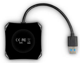 usb sakotuvas 3 2 - Axagon HUE-S1B USB3.0 Quattro Hub - 3 nuotrauka
