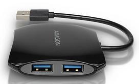 usb sakotuvas 3 2 - Axagon HUE-S1B USB3.0 Quattro Hub - 5 nuotrauka