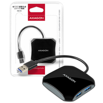 usb sakotuvas 3 2 - Axagon HUE-S1B USB3.0 Quattro Hub - 9 nuotrauka