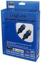 hdmi laidas 2m - LogiLink Cable HDMI to HDMI  Black 2m - 2 nuotrauka