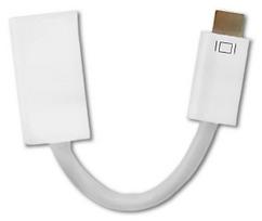 adapteris dvi to hdmi - Qoltec Adapter DVI-mini to HDMI White - 2 nuotrauka