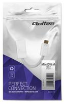 adapteris dvi to hdmi - Qoltec Adapter DVI-mini to HDMI White - 3 nuotrauka