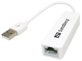 usb network adapter - Sandberg Adapter USB to RJ45 White - 1 nuotrauka
