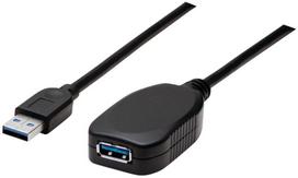 usb extension cable - Manhattan Super-Speed USB Active Extension Cable 5m - 1 nuotrauka
