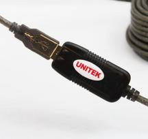 usb extension cable - Unitek Cable USB / USB 20m Black - 4 nuotrauka