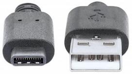 laidas usb a usb c 1m - Manhattan Cable USB to USB 1m - 4 nuotrauka