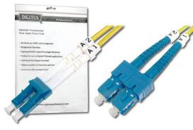 type 2 kabels - Digitus LC / SC Fiber Optic Patch Cord 1m - 1 nuotrauka