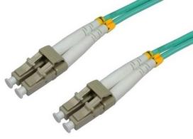 Intellinet LC-LC Fiber Optic Patch Cable OM-3 Green 3m