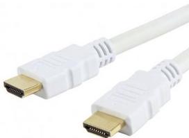 hdmi kabelis baltas - Techly Adapter HDMI to HDMI White 1m - 1 nuotrauka