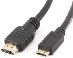 3m hdmi kabelis - Gembird Cable HDMI / HDMI-mini Black 3m - 1 nuotrauka