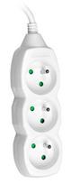 ilgintuvas 1,5m - Tracer Power Cord 3 outlets White 1.5m - 3 nuotrauka