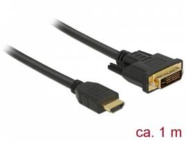 dvi kabel - Delock 8565 HDMI to DVI 24+1 Bi-Direction 1m - 2 nuotrauka