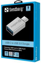usb c to usb 3.0 - Sandberg USB-C to USB 3.0 Dongle - 2 nuotrauka