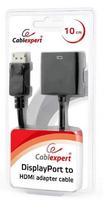 adapteris hdmi to displayport - Gembird Adapter Displayport to HDMI Black - 2 nuotrauka