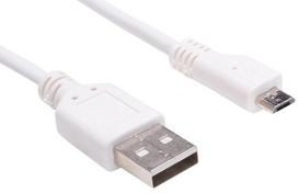 micro usb to - Sandberg Cable USB-micro to USB White 1m - 1 nuotrauka