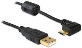 usb laidas 90 - Delock Cable USB / USB-micro Black 1 m - 1 nuotrauka