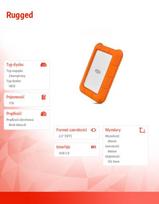 hdd 1tb isoriniai - LaCie Rugged 2.5" 1TB USB-C 3.1 STFR1000400 - 7 nuotrauka