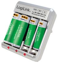 elementai aa - LogiLink Battery Charger Lightweight - 4 nuotrauka
