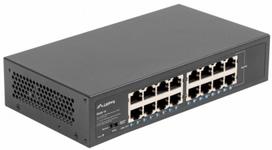 lanberg 10" - Lanberg Jungiklis 16X1GB Gigabit Ethernet stovas RSGE-16 - 3 nuotrauka
