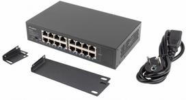 lanberg 10" - Lanberg Jungiklis 16X1GB Gigabit Ethernet stovas RSGE-16 - 7 nuotrauka