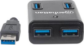 usb 4 port hub - Kabelis MANHATTAN SuperSpeed USB 3.0 Hub 4 Ports USB 2.0 - 3 nuotrauka