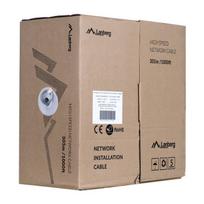 lanberg utp cat6 305 m - LANBERG LAN cable UTP cat.6 305m solid CU fluke passed - 1 nuotrauka