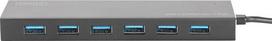 5v usb laidas - DIGITUS USB 3.0 Hub 7-port Incl. 5V / 3.5A power supply aluminum housing - 2 nuotrauka