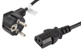 maitinimo laidas iec 320 c13 - Lanberg Cable Schuko / IEC 320 C13 Black 1.8m - 1 nuotrauka