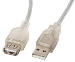 Lanberg Cable USB to USB Transparent 5 m