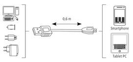 usb data cable - Hama Cable Micro USB / USB Black 0.6m - 4 nuotrauka