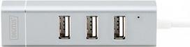 lan sakotuvas - Digitus USB Type-C 3-Port HUB + Fast Ethernet LAN DA-70253 - 2 nuotrauka